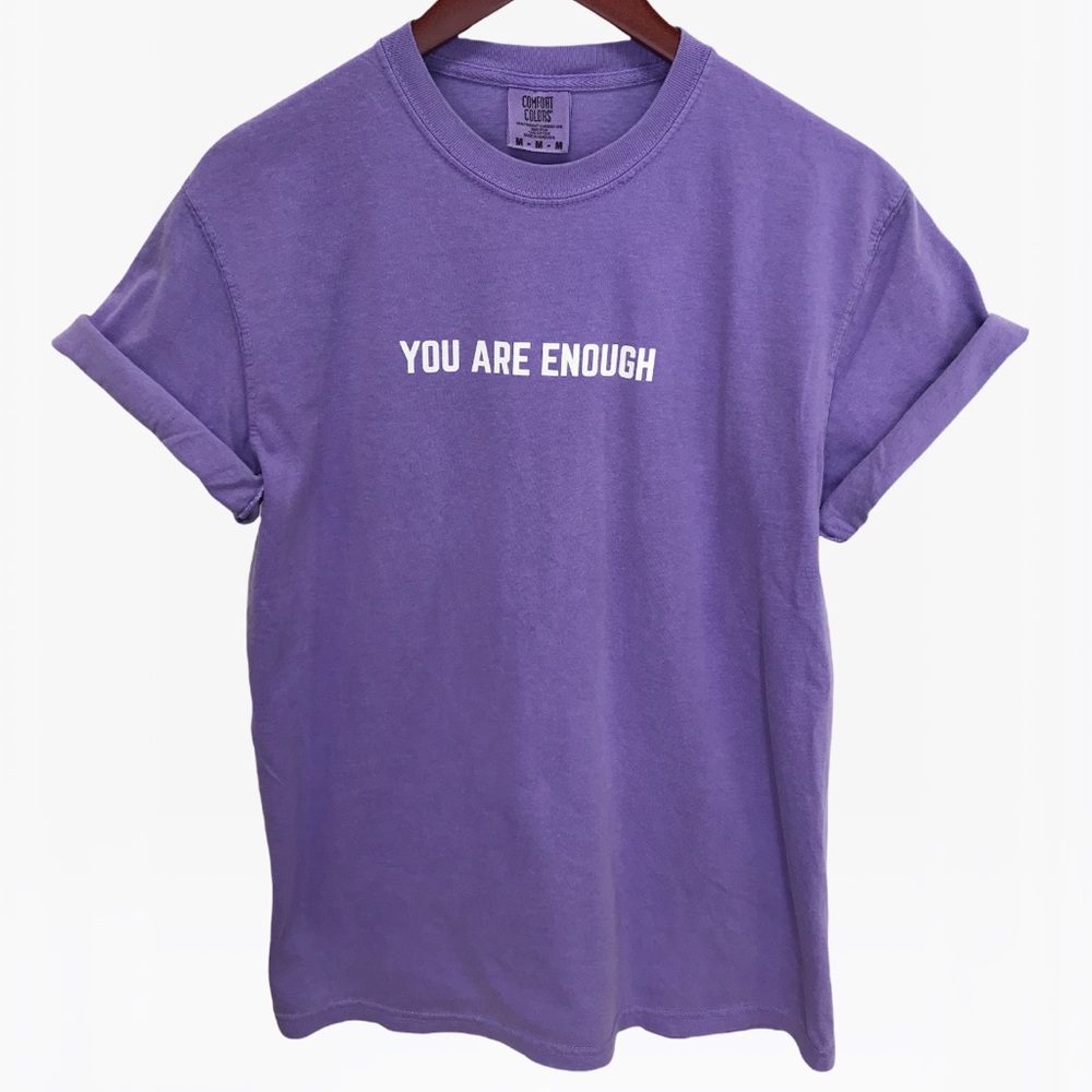 YOU ARE ENOUGH Unisex Adult 100% Cotton T-Shirts - Various - Picture 5 of 16